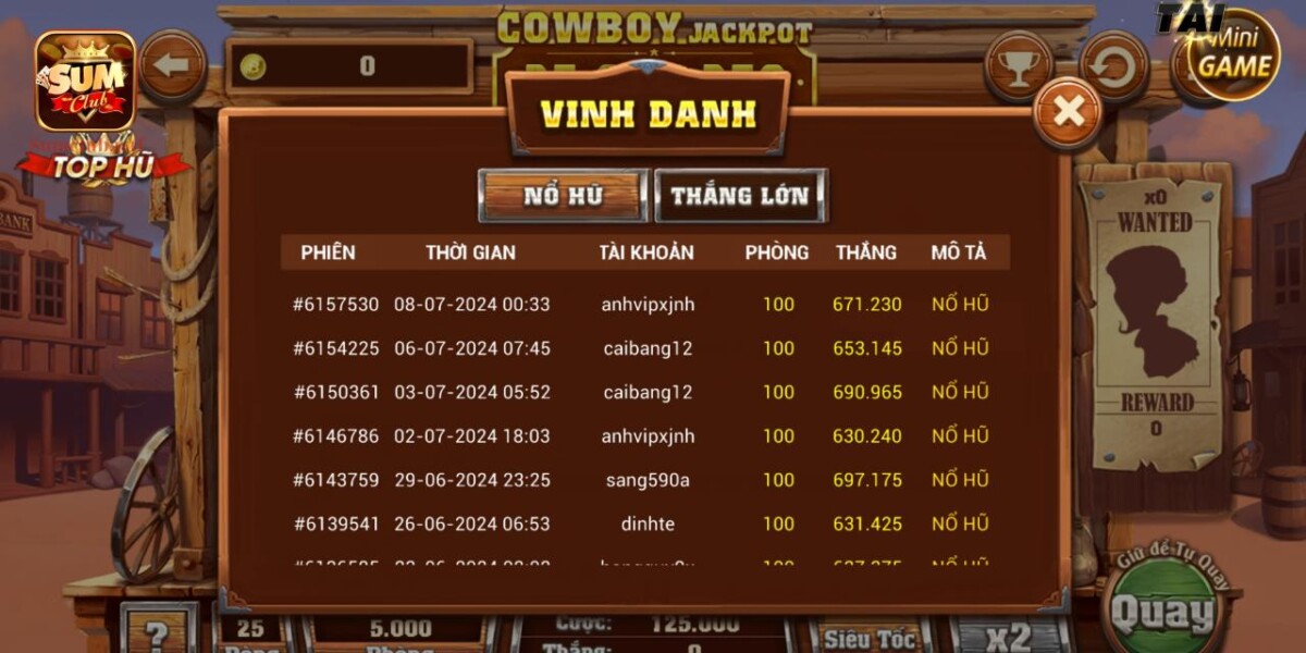 Đua TOP người chơi nổ hũ thắng lớn